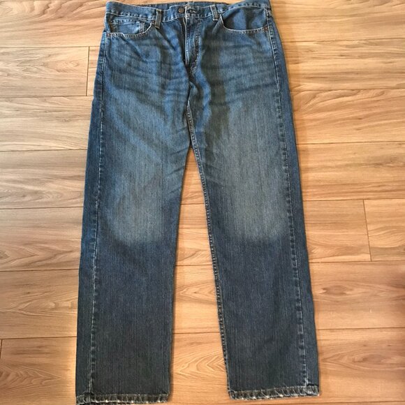 Levi Strauss & Co Men's Blue Jeans 505 36W 32L *** - Picture 1 of 6